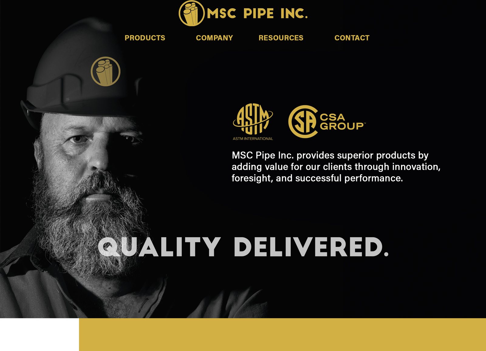 MSC Pipe website