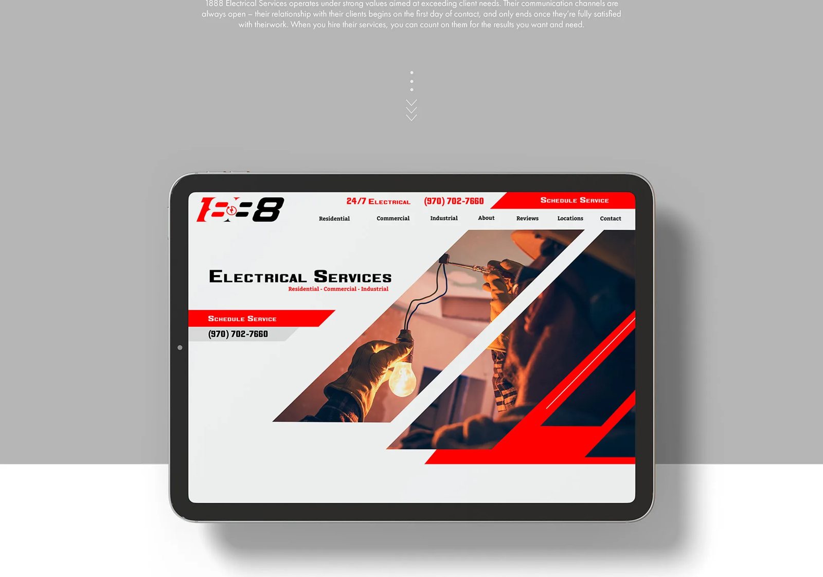 1888 Electrical Services website