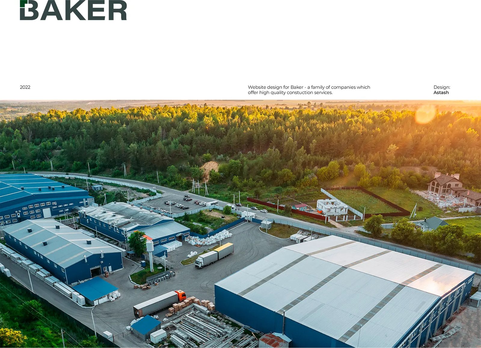 Baker Constructors website