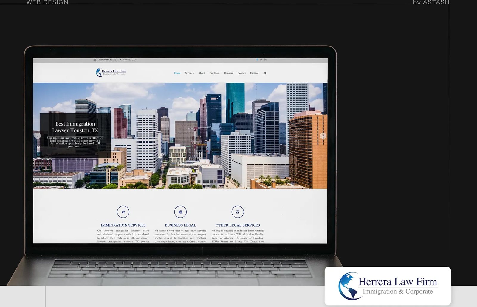 Herrera Law Firm website