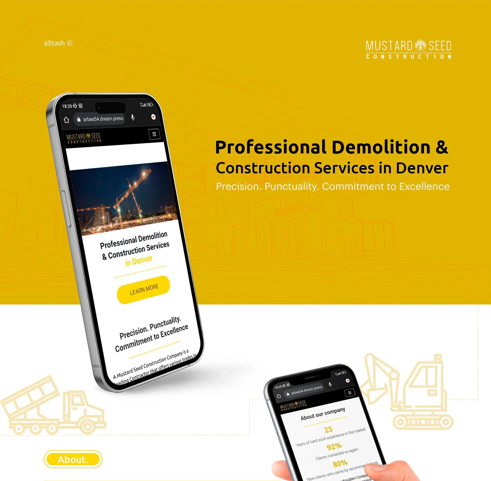 Mustard Seed Construction website