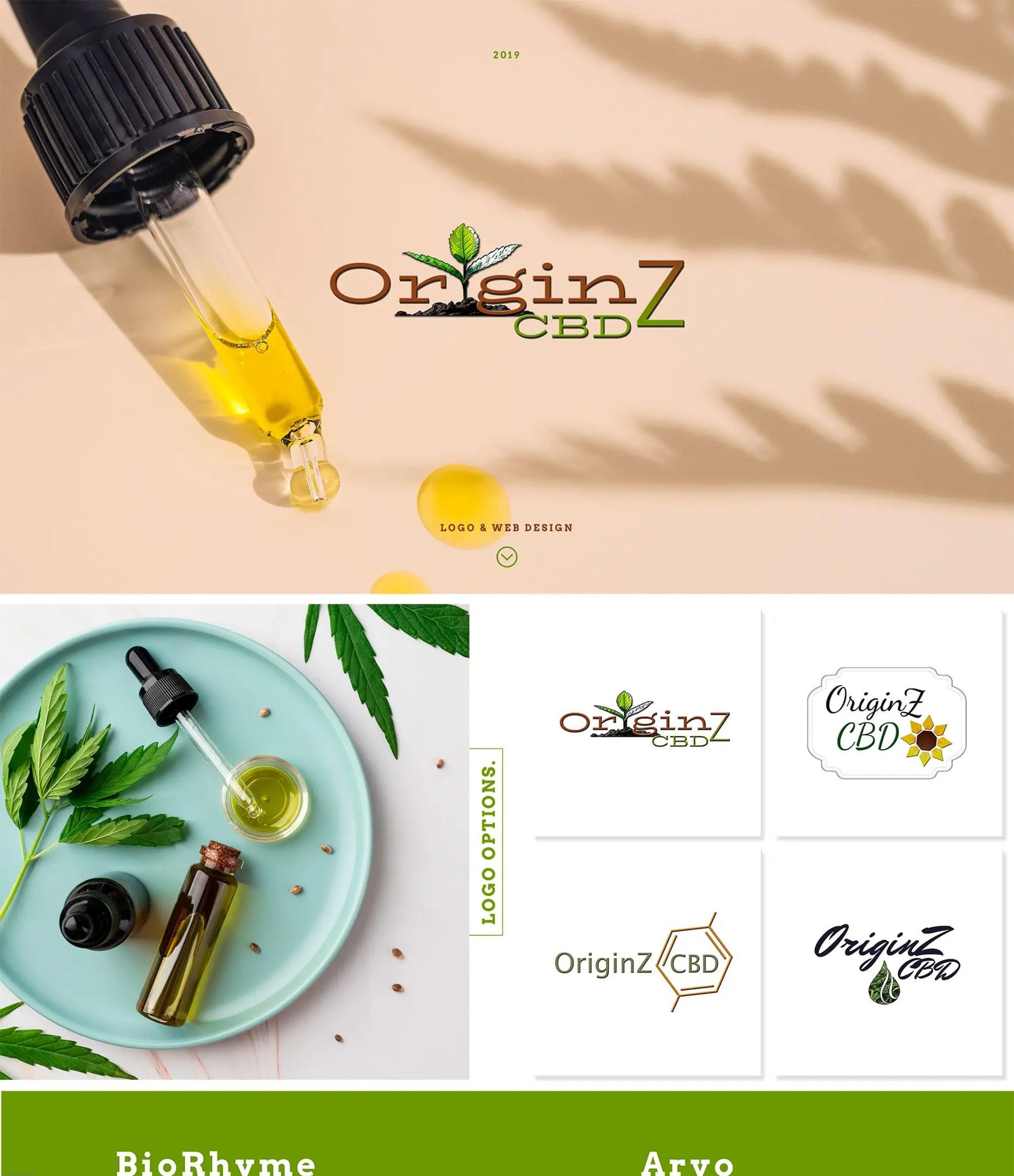 OriginZ CBD website