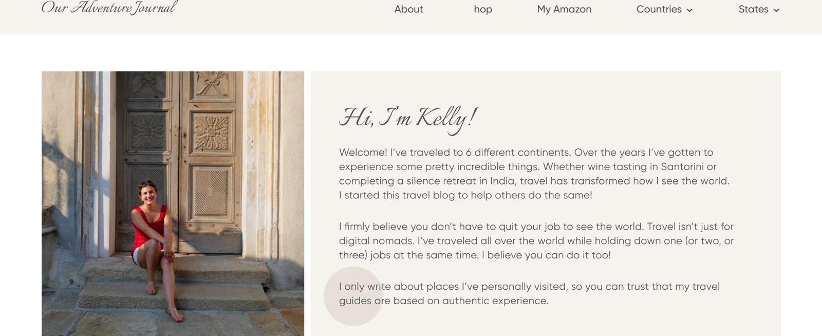 Our Adventure Journal website