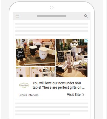 Brown Interiors display ad design