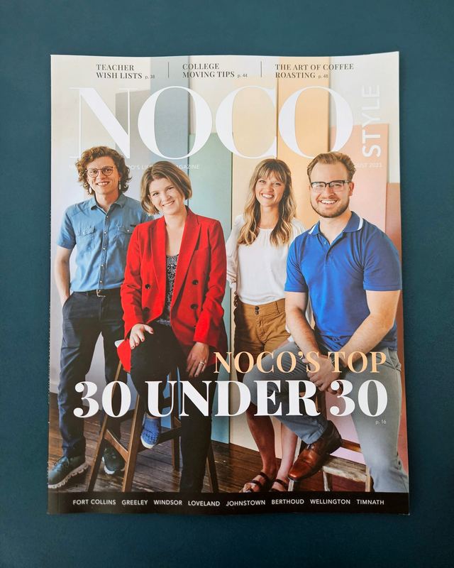 NOCO Style magazine cover, NOCO's Top 30 Under 30