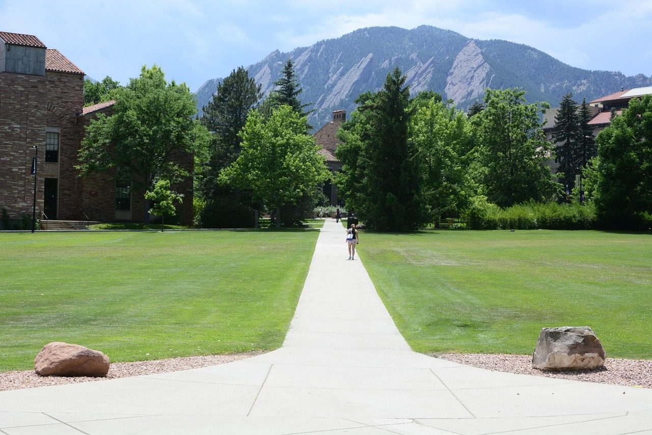 The Flatirons above Boulder, Colorado