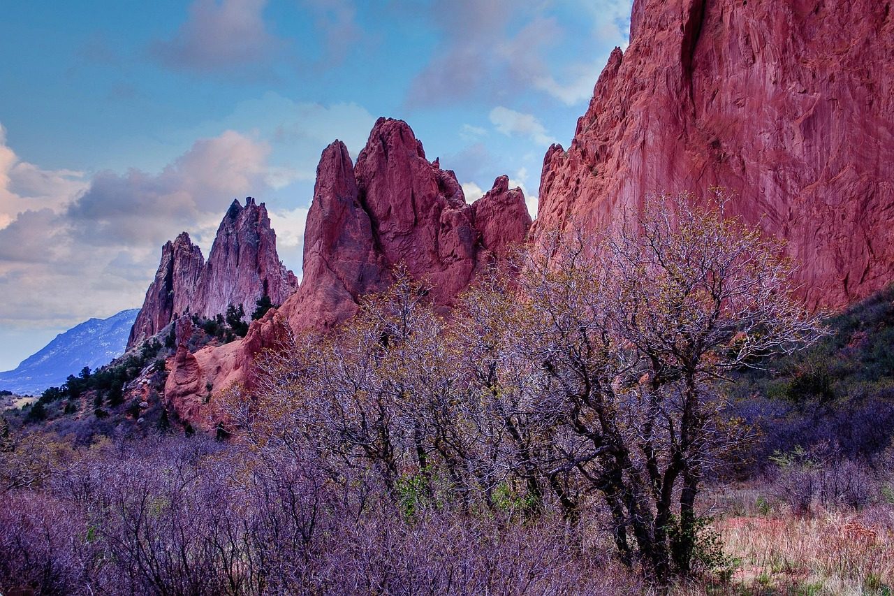 Red rock formations at Garden of the Gods, Colorado Springs