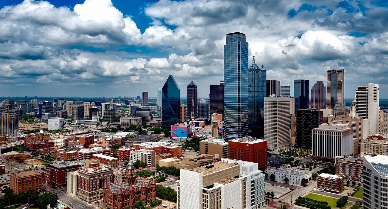 Downtown Dallas skyline by day