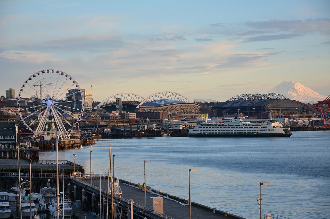 Seattle waterfront with the Great Wheel
